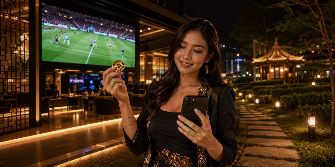 Peminat bola sepak di Johor Bahru menonton perlawanan langsung dan membuat pertaruhan dalam talian