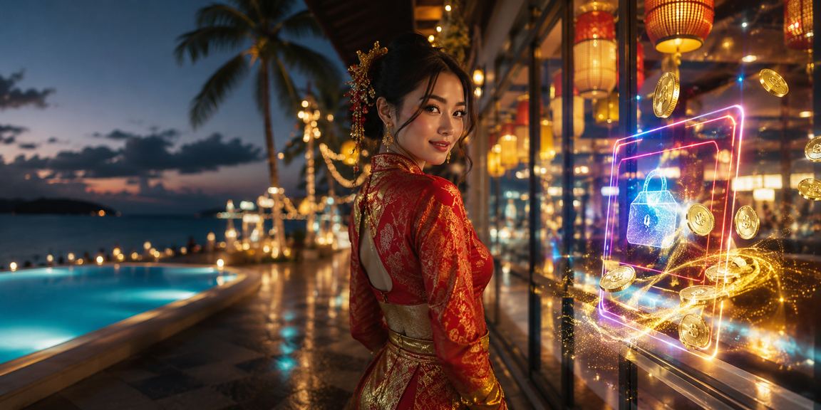 Pemain kasino di Langkawi menggunakan peranti mudah alih untuk bermain roulette