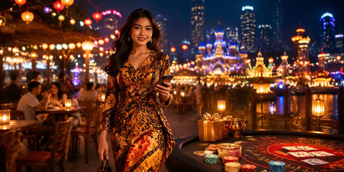 Pemain Malaysia menikmati permainan baccarat dalam talian dengan motif batik yang elegan
